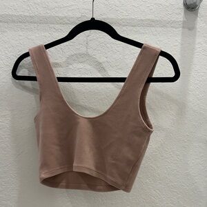 Colsie Light Brown Crop Top